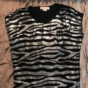 Black sequin Michael Kors short